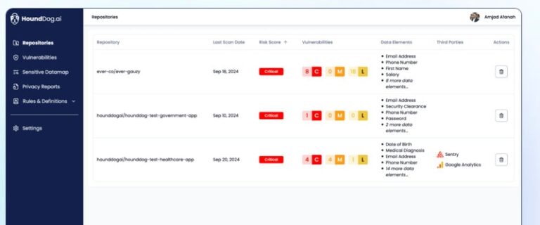 PII Risk Detection : HoundDog.ai