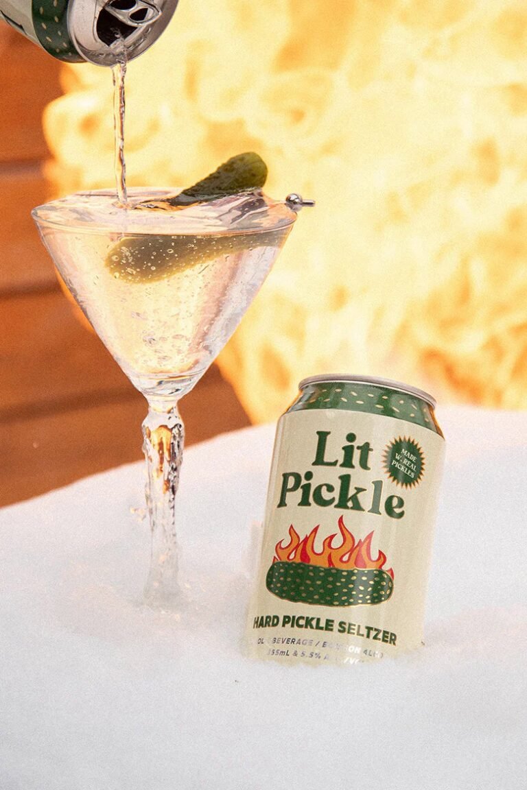Briny Pickle Hard Seltzers : Lit Pickle Hard Seltzer,