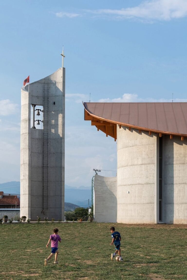 Albanian Sleek Concrete Chuches : Narac Church