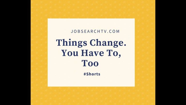 Things Change. You Have To, Too #shorts