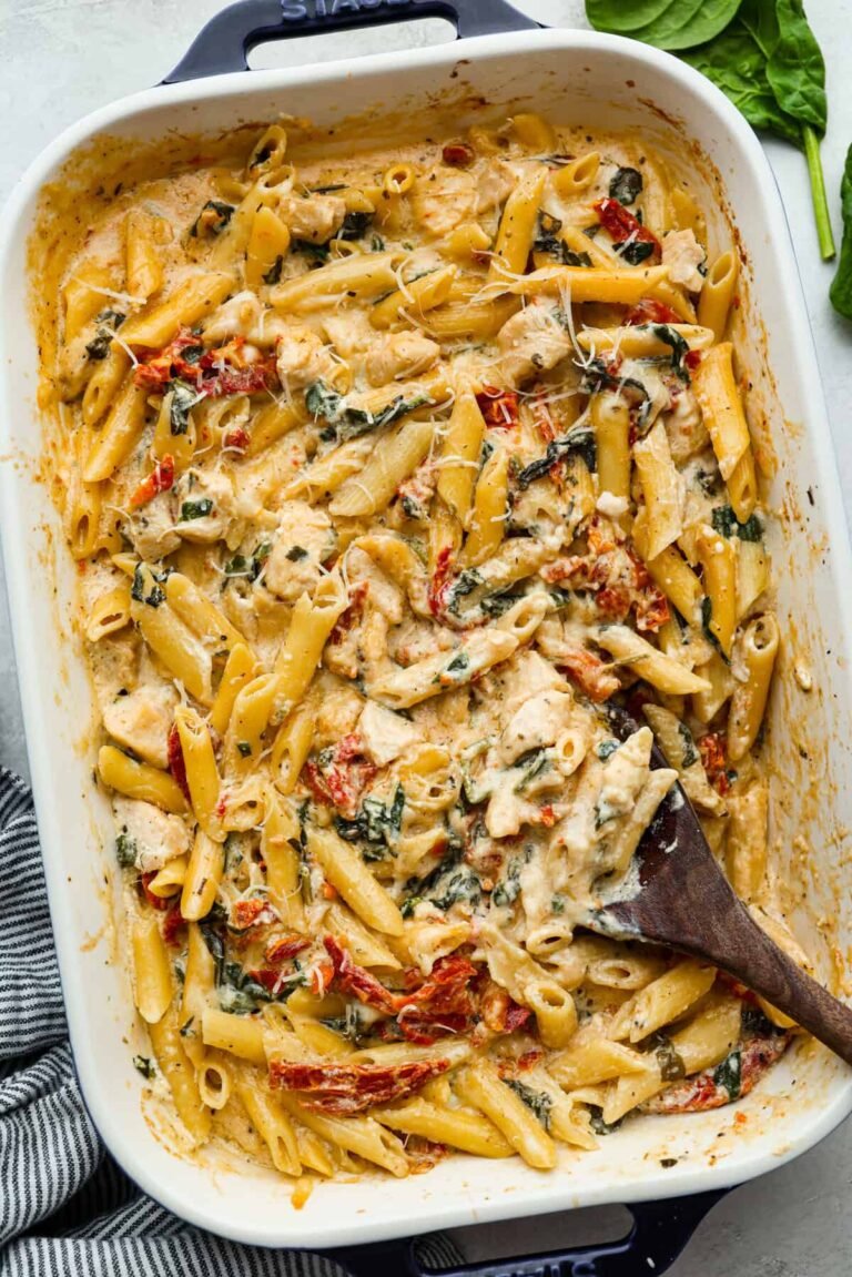 Tuscan Chicken Pasta Bake