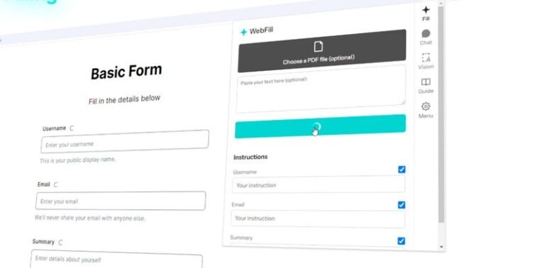 Task Automation Assistants : WebFill