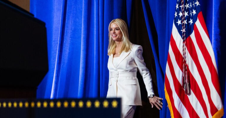 At Trump’s Justice Dept., Bondi Embraces Role of TV Messenger