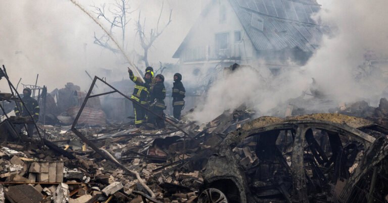 Russia Bombards Ukraine With One of Largest Air Assaults of the War
