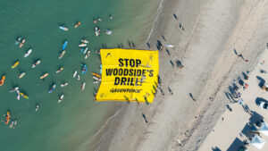 Greenpeace vows to keep pressing antagonistic, evasive Woodside to protect climate and nature