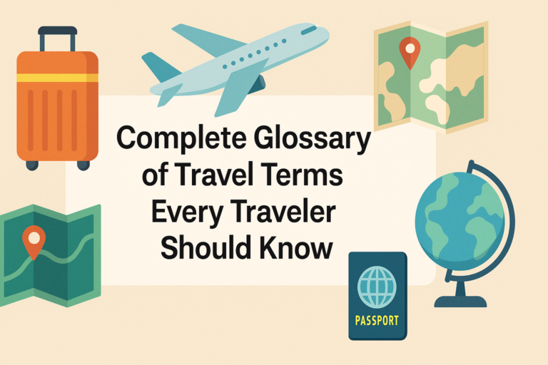 Complete Glossary of Travel Terms Every Traveler Should Know