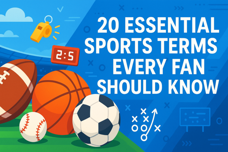 20 Essential Sports Terms Every Fan Should Know