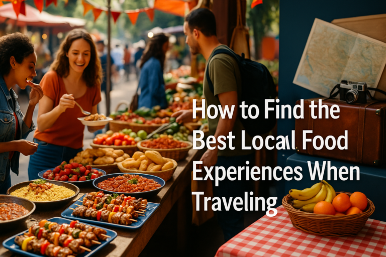How to Find the Best Local Food Experiences When Traveling