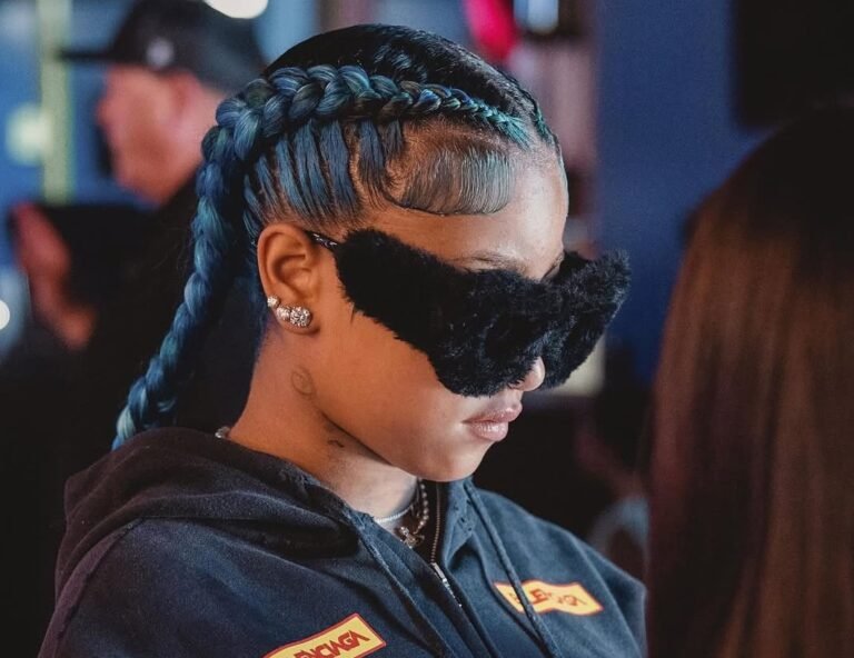 Fashion Bomb Kids: North West Rocks $1,000 Balenciaga Black Fur Shades—Get the Look from FGM Bespoke at FashionBombDailyShop.com