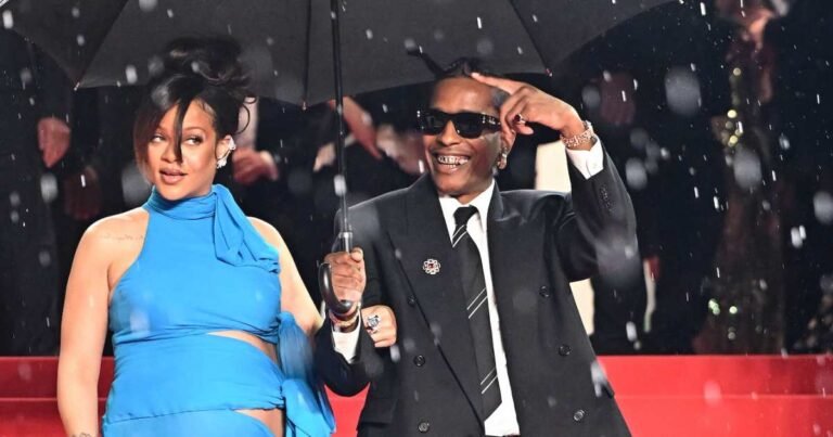 Rihanna Flaunts Baby Bump With ASAP Rocky at Cannes, Channels Harry and Meghan