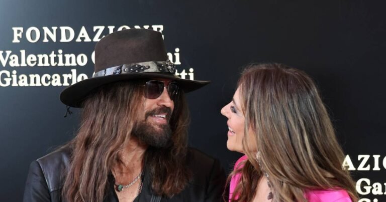 Billy Ray Cyrus and Elizabeth Hurley Make Red Carpet Debut Together