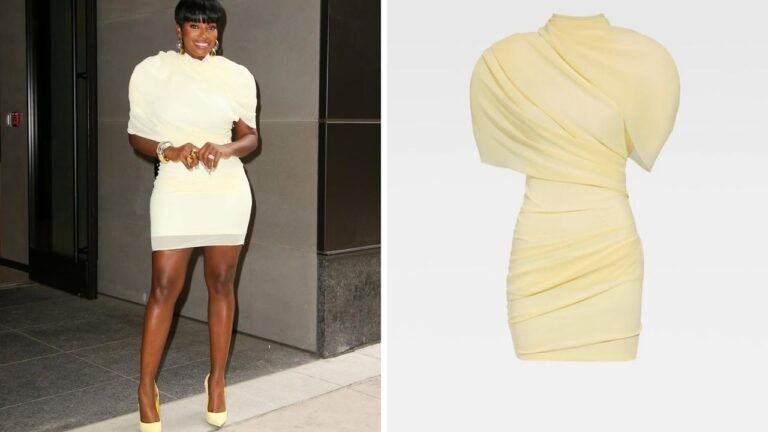 Shamea Morton Wore A $1,690 Pale Yellow Jacquemus Dress While Doing Press