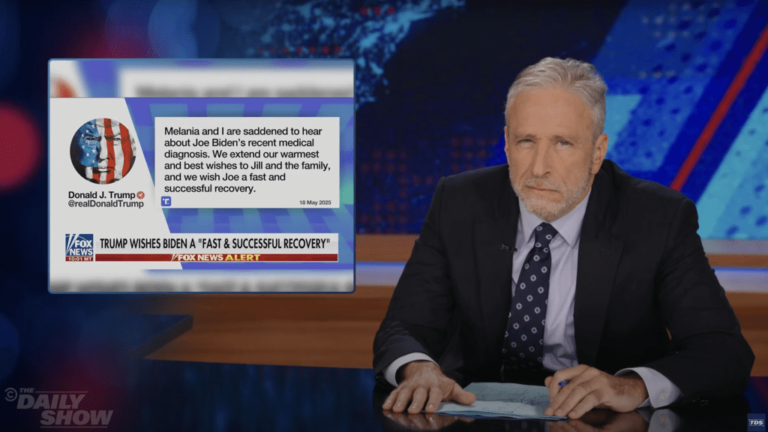 ‘Daily Show’s Jon Stewart Surprised At Trump’s Response To Biden Cancer