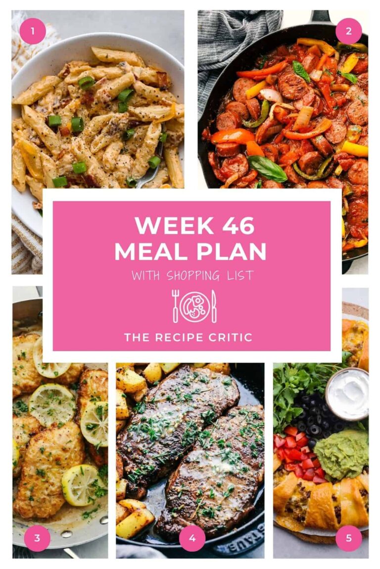 Weekly Meal Plan #46 | The Recipe Critic