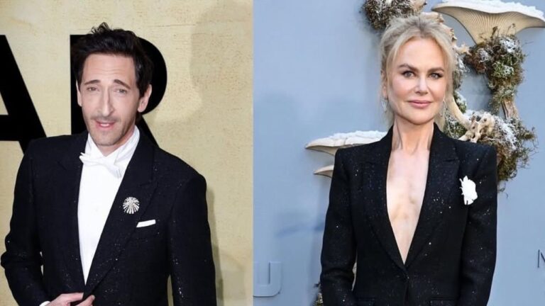 Who Wore It Better? Adrien Brody and Nicole Kidman Wore Black Embellished Tom Ford Suits