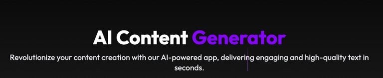 Generative Content Platforms : AI Content Generator Platform