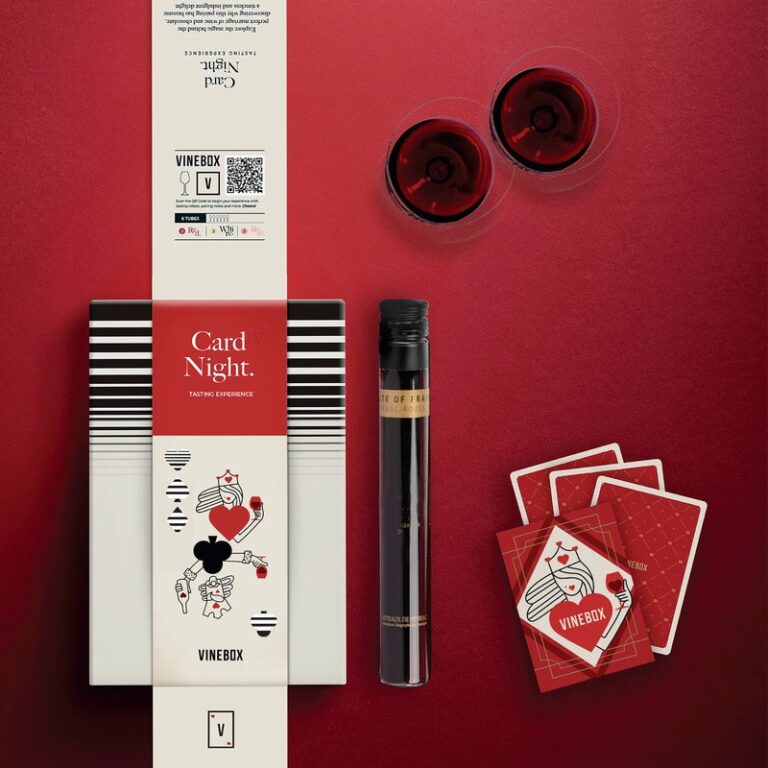 Gamified Wine Tasting Kits : card night tasting experience