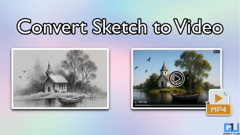 Tranform Rough Sketches to Videos with Sound Using AI