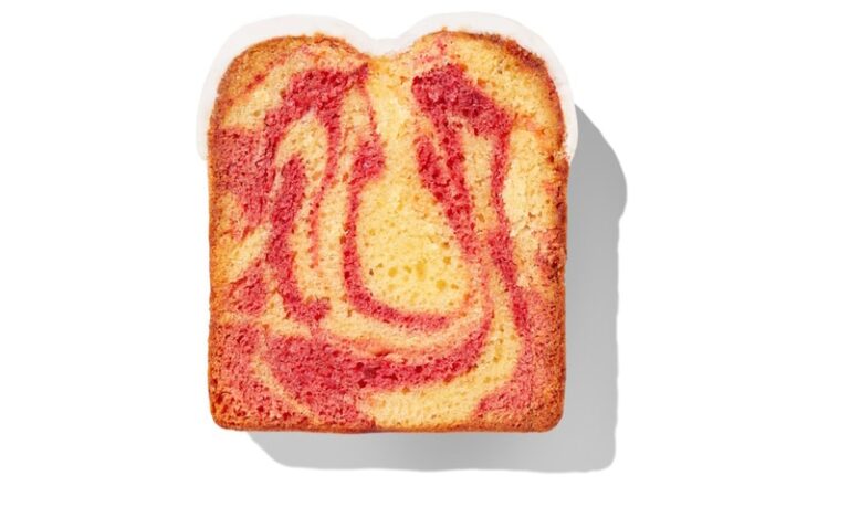 Sweet Summery Cafe Snacks : Iced Strawberry Lemon Loaf