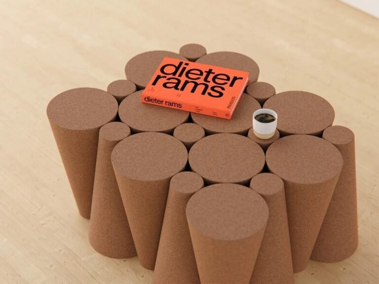 Cork Coaster-Integrated Coffee Tables : polka coffee table