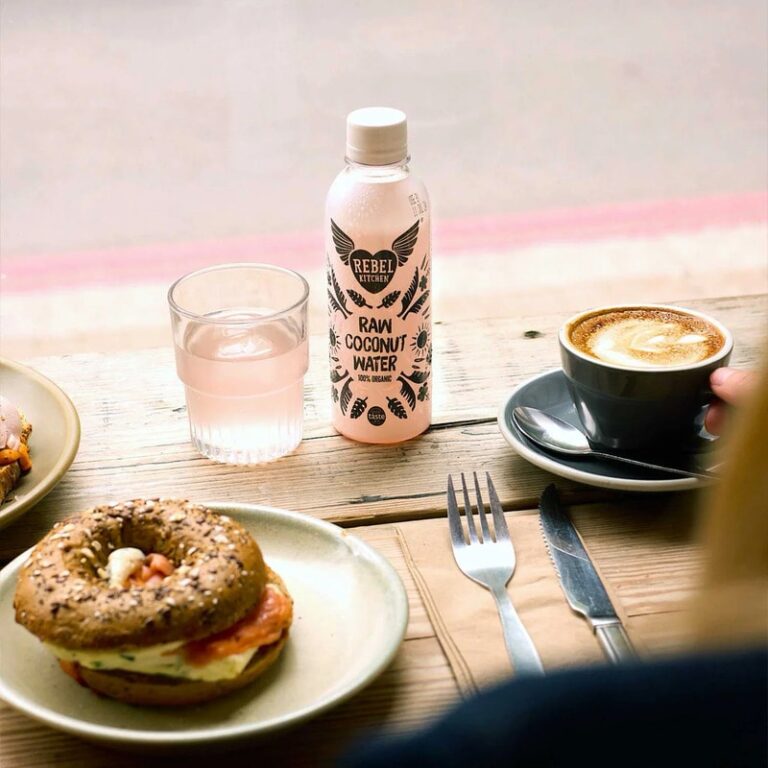 Pink-Hued Coconut Water : Raw Organic Coconut Water