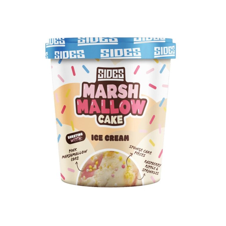 Sides Marshmallow Cake ice cream