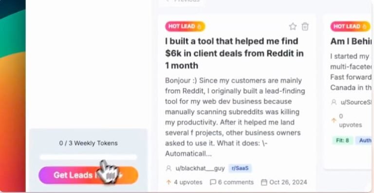 Community Lead Generations : Subreddit Signals