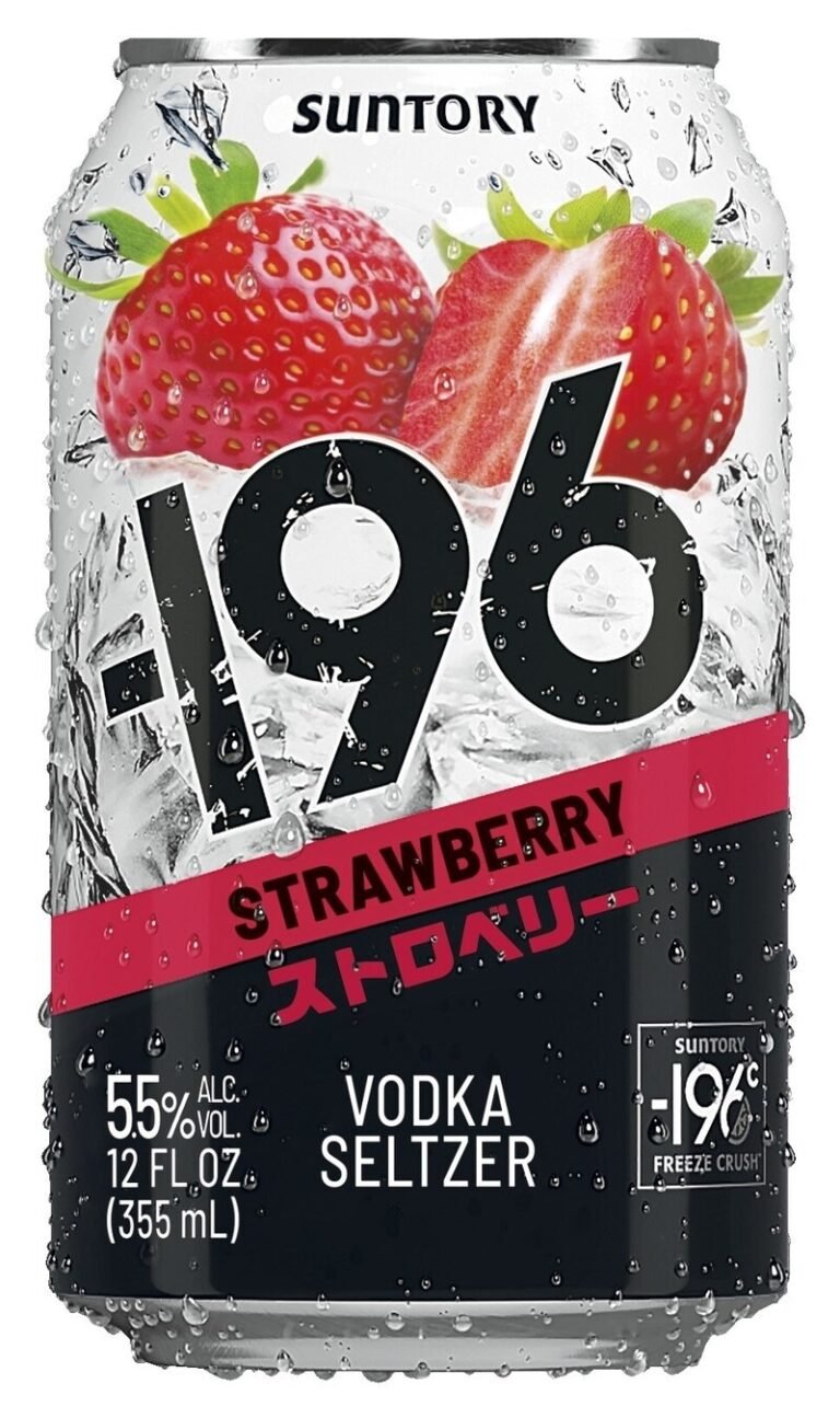 Berry-Forward Vodka Seltzers : Suntory’s -196 Strawberry