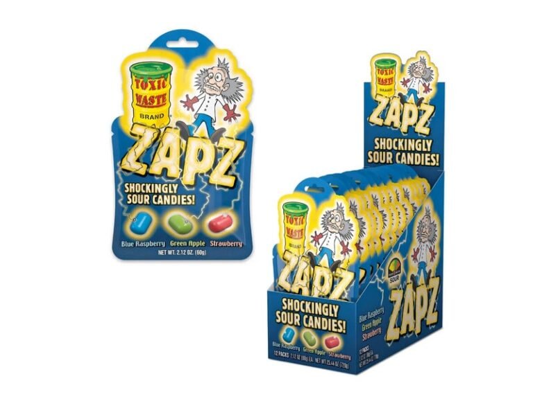 Multi-Layered Sour Candies : toxic waste zapz