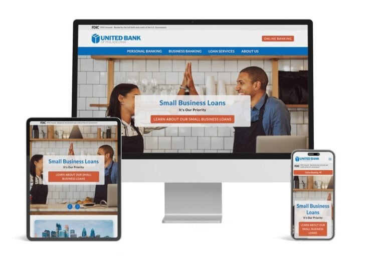 Financial Institution Website Redesigns : United Bank of Philadelphia
