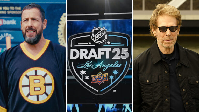 Adam Sandler & Jerry Bruckheimer Announce First-Round Picks At NHL Draft In L.A.