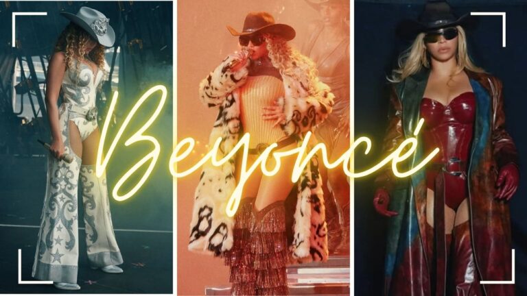 Beyonce’s Top 5 “Cowboy Carter” Tour Looks in Paris Including Designer Looks by Loewe, Roberto Cavalli, Mugler and DiPetsa