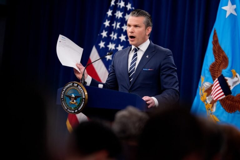 Pete Hegseth Says U.S. Bombing Of Iran “Devastated” Nuclear Program