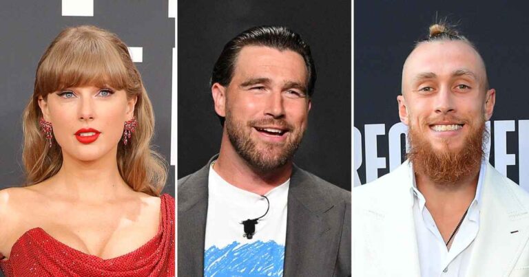 Taylor Swift, Travis Kelce and George Kittle Jam to Love Story