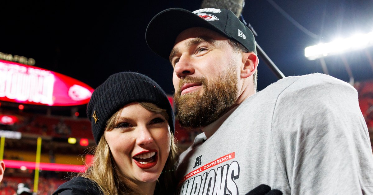 Taylor Swift and Travis Kelce Hold Hands While Leaving NYC Restaurant