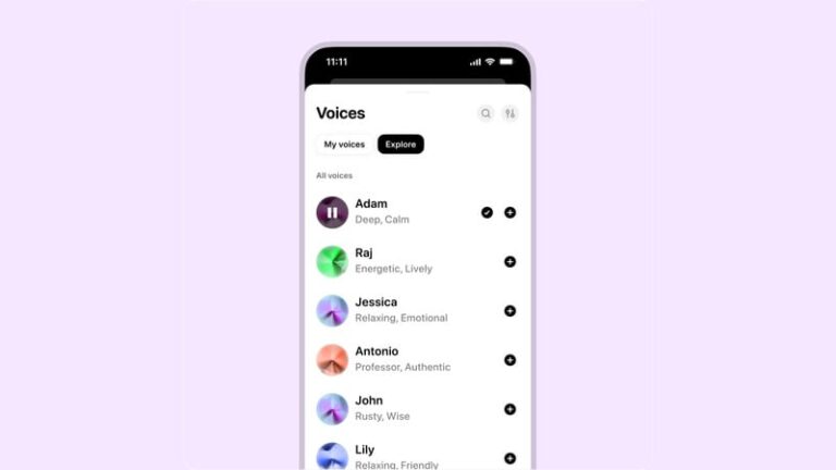 AI-Powered Voiceover Apps : ElevenLabs app