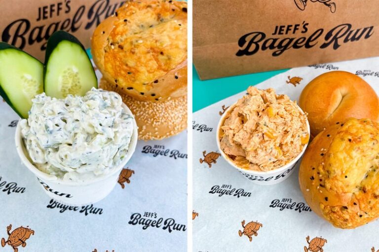 Savory Summertime Bagel Spreads : Jeff’s Bagel Run spreads