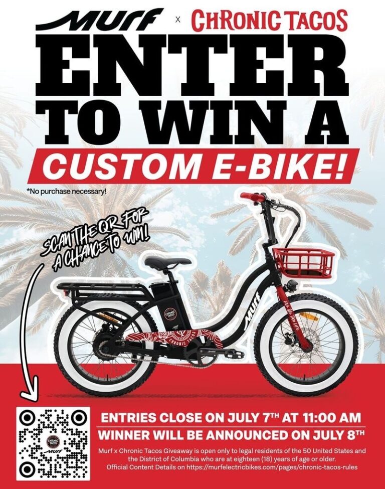 Branded Electric Bike Partnerships : Murf and Chronic Tacos