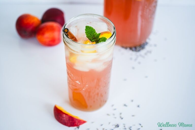 Iced Lavender Peach Tea Recipe (Herbal and Caffeine-Free)