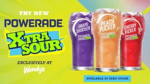 Sour Sports Drink Refreshments : POWERADE XTRA SOUR drinks