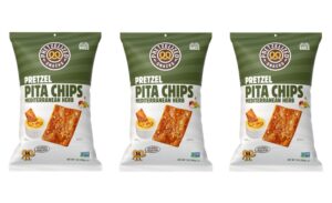 Herbaceous Pretzel Chip Snacks : Pretzel Pita Chips