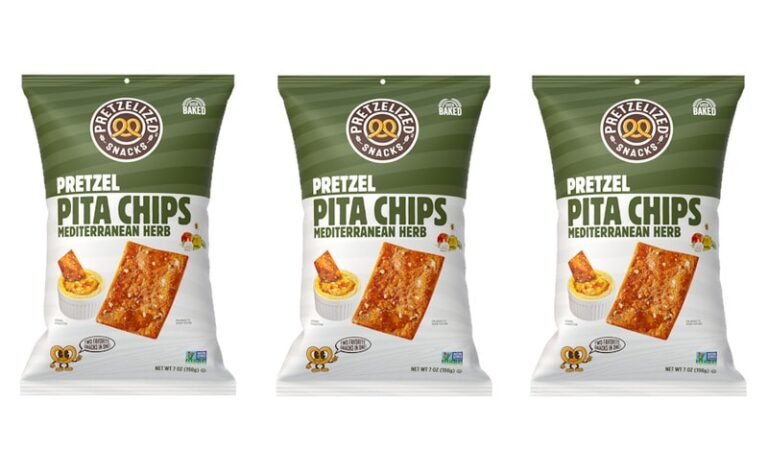 Herbaceous Pretzel Chip Snacks : Pretzel Pita Chips