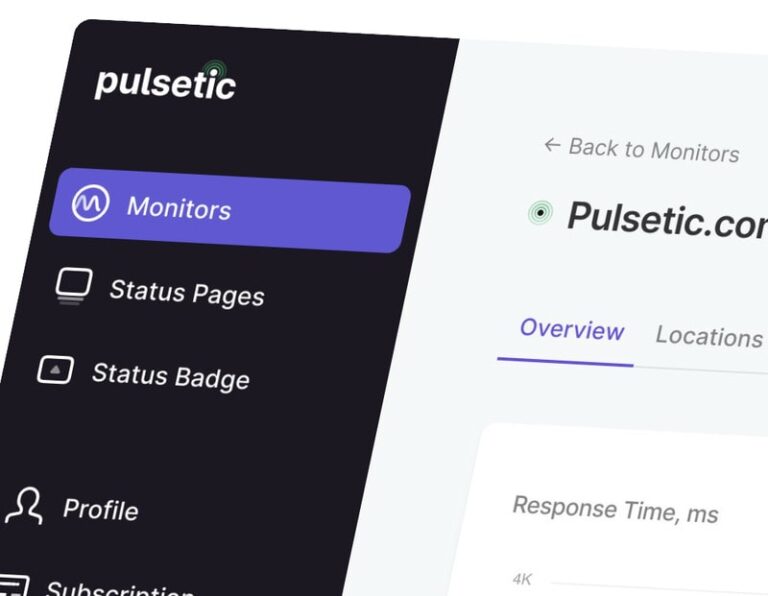Website Monitoring Tools : Pulsetic