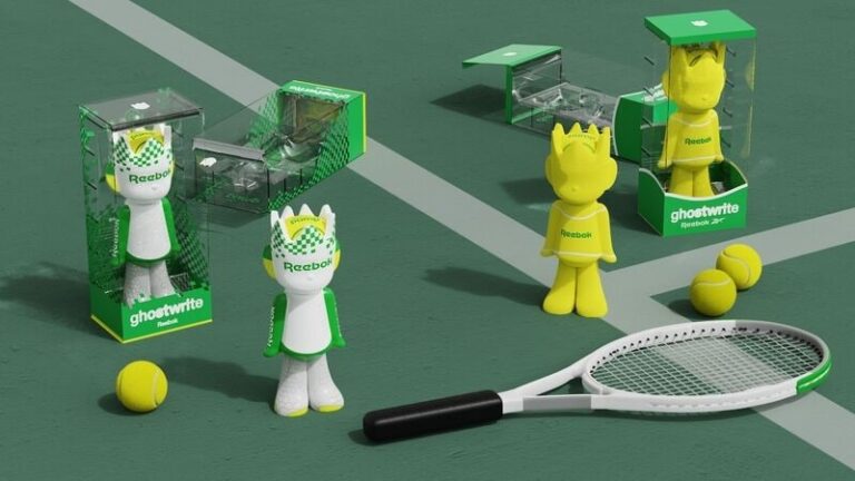 Sneaker-Inspired Tennis Collectibles : Reebok x ghostwrite