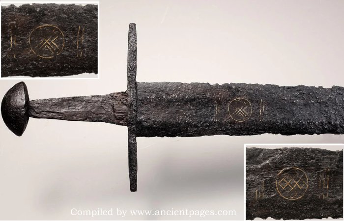Intact 1,000-Year-Old Sword With A Viking And Christian Symbol Found In Dutch River