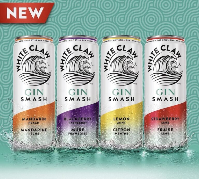 Gin-Infused Hard Seltzers : white claw gin smash