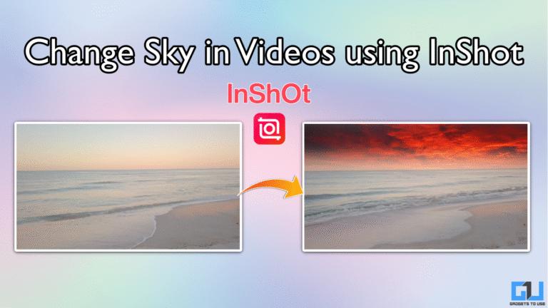 How to Change Sky in Video Using InShot