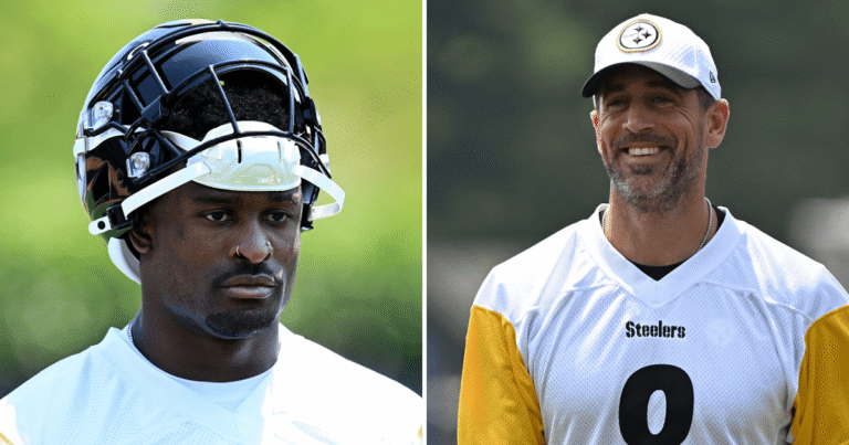 Steelers’ DK Metcalf Shares Aaron Rodgers’ Unique Training Camp Habits