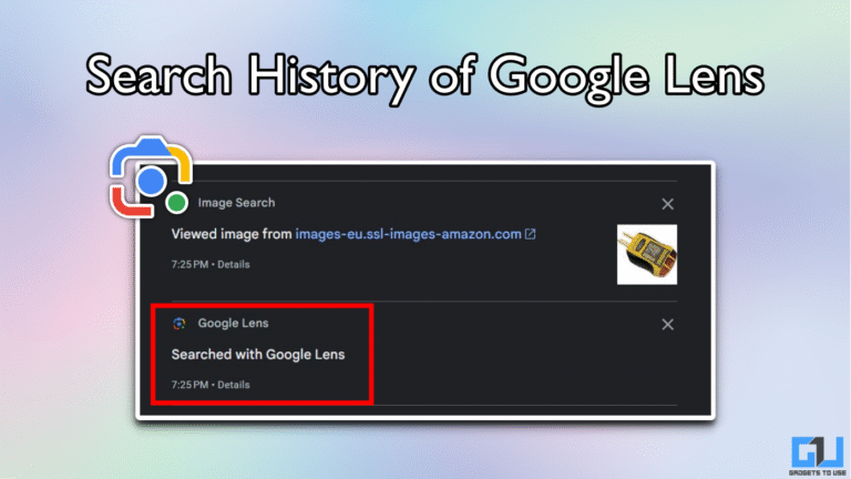 How to Access Google Lens Search Results Saved History