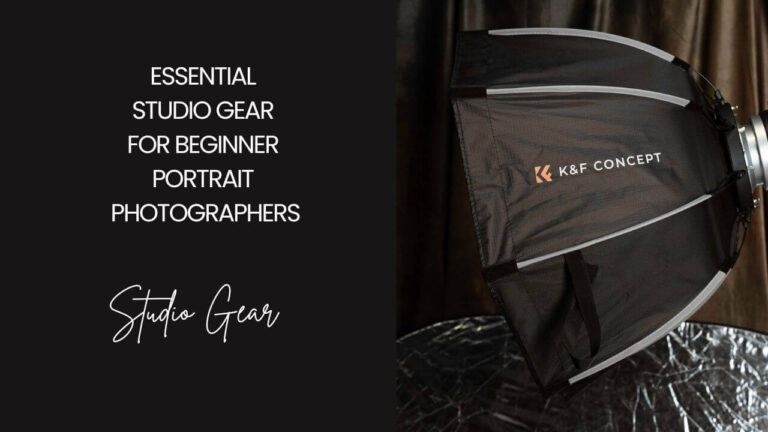Essential studio gear for beginner portrait photographers